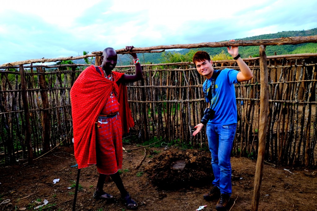 With the Masai Mara Tribe Chief