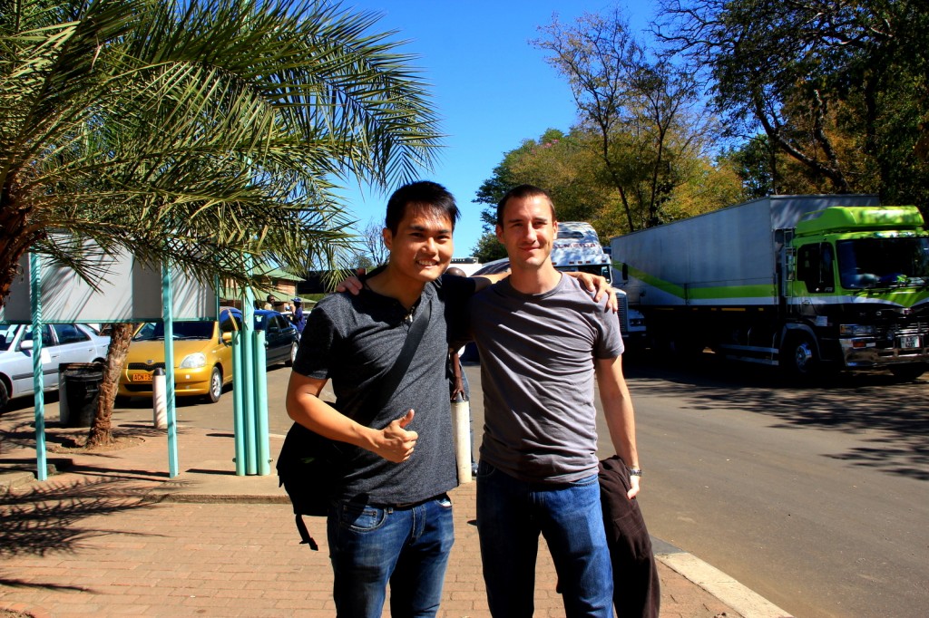 With Eric (American) in Zimbabwe