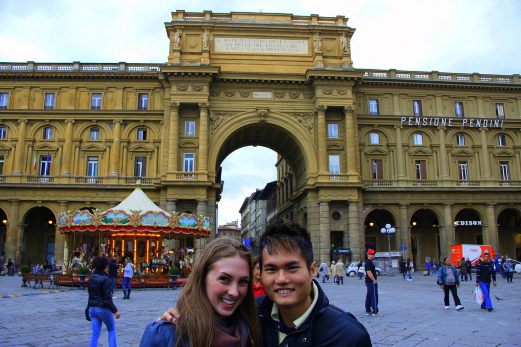 With Laura (Canadian) in Rome, Italy