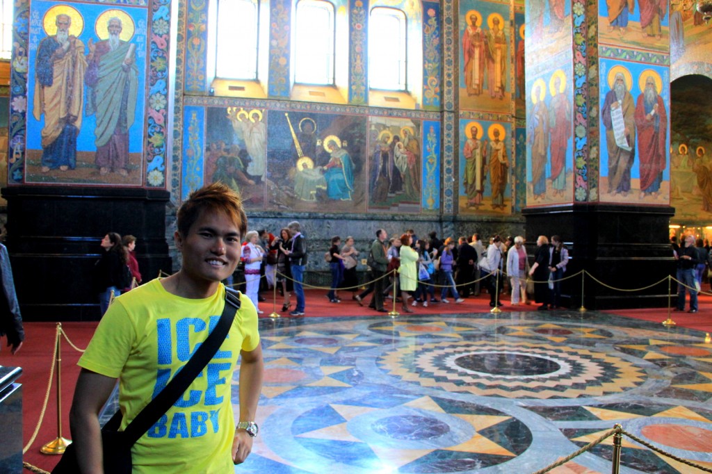 Amazing Sight of the Lavishing Interior of the Church of the Saviour on Spilled Blood