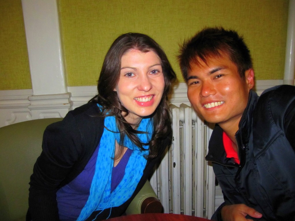 With Erin (New Zealander) in San Francisco Backpacker Hostel