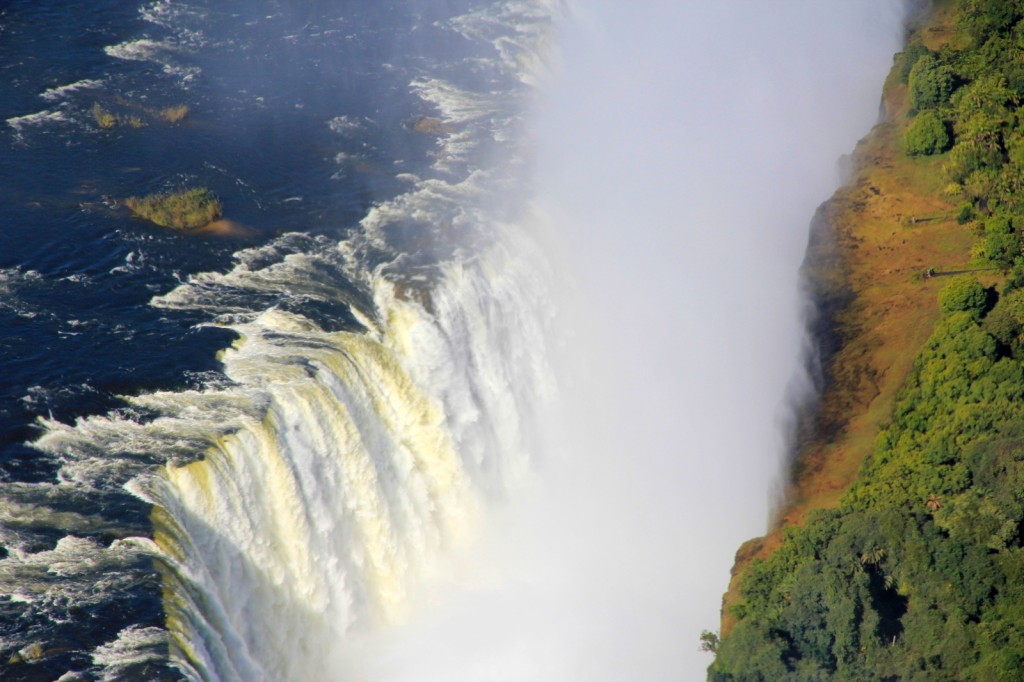 Massive waters at Victoria Falls