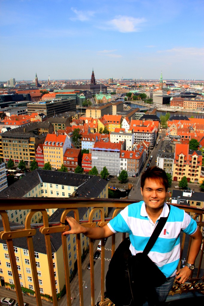 On top of Church of Our Saviour, Copenhagen