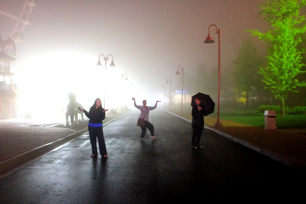 Instead of being afraid, we decided to play in the mist