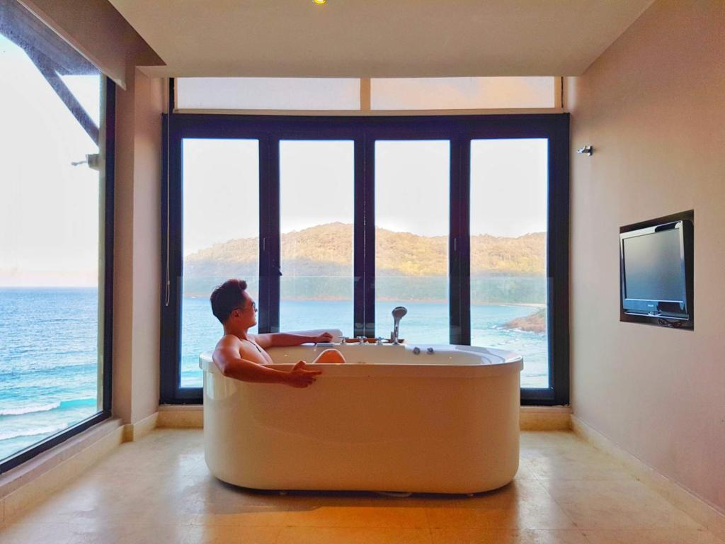 Ocean View from your private bath! :-)